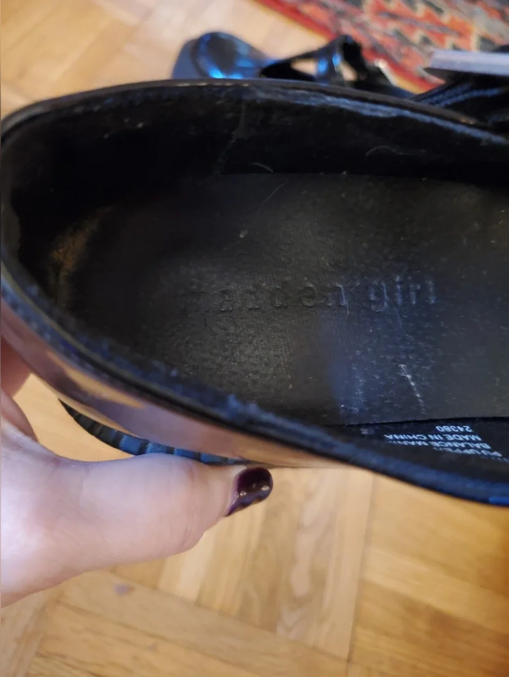Madden Girl Black Patent Mary Jane Platform Shoes